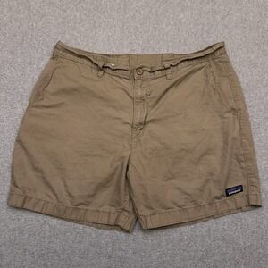 Patagonia Lightweight All-Wear Hemp Shorts Mens 36 Mojave Khaki 6" Distressed